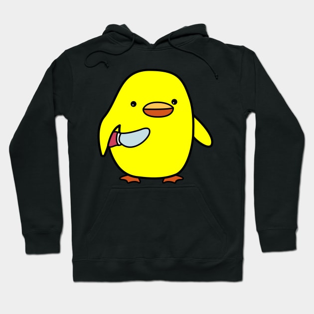 Duck With Knife Meme Hoodie by Zakzouk-store